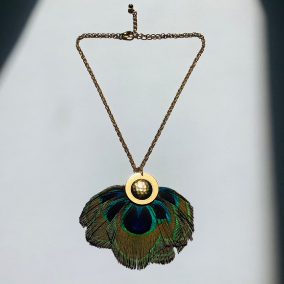 Peacock Feather 🦚 Necklace - Picture 5 of 5